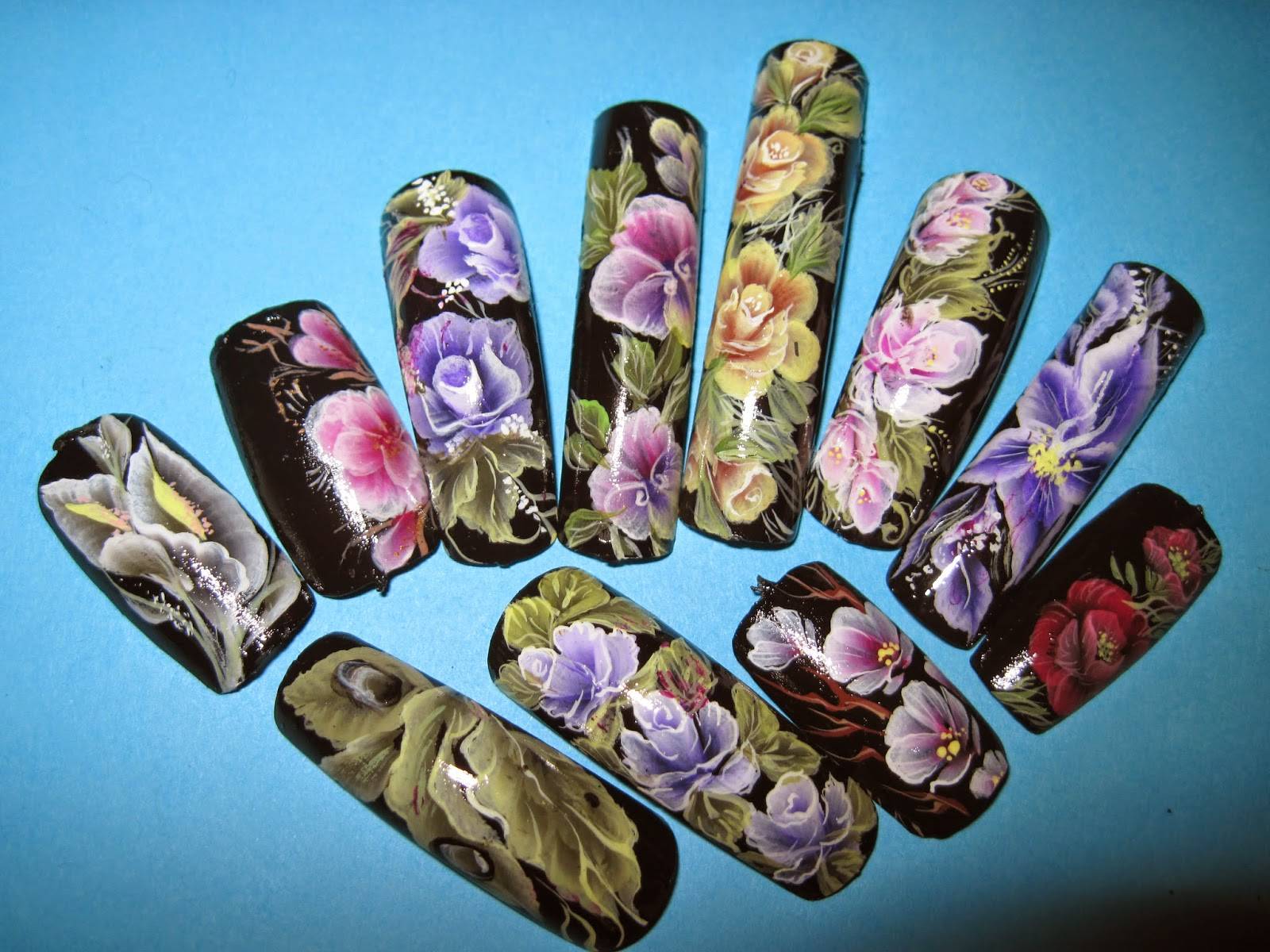 Рисунки на ногтях акриловыми красками: для начинающих | quclub.ru