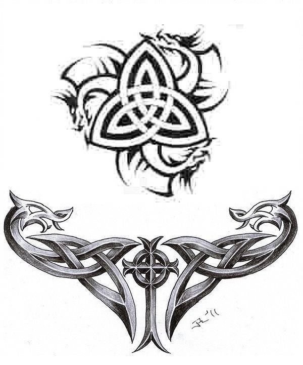 Татуировки Кельтские узоры для девушек