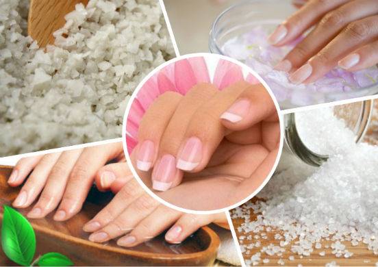Ванночки для ногтей с солью. 12 лучших рецептов