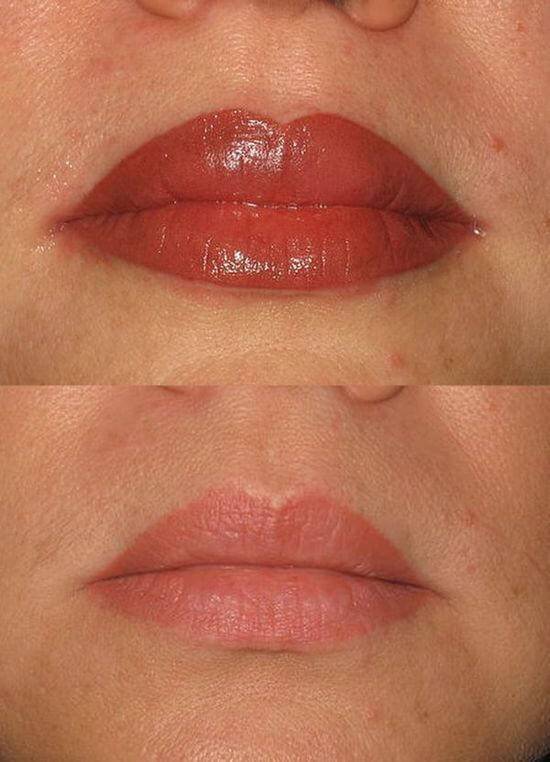 Перманентный макияж губ: что это (фото до и после)