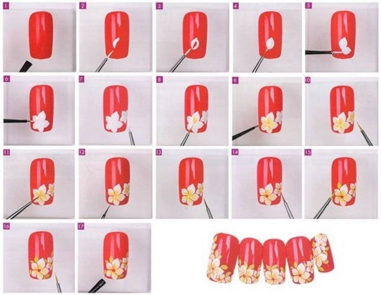 Как рисовать на ногтях акриловыми красками: 20 фото идей, мастер-класс