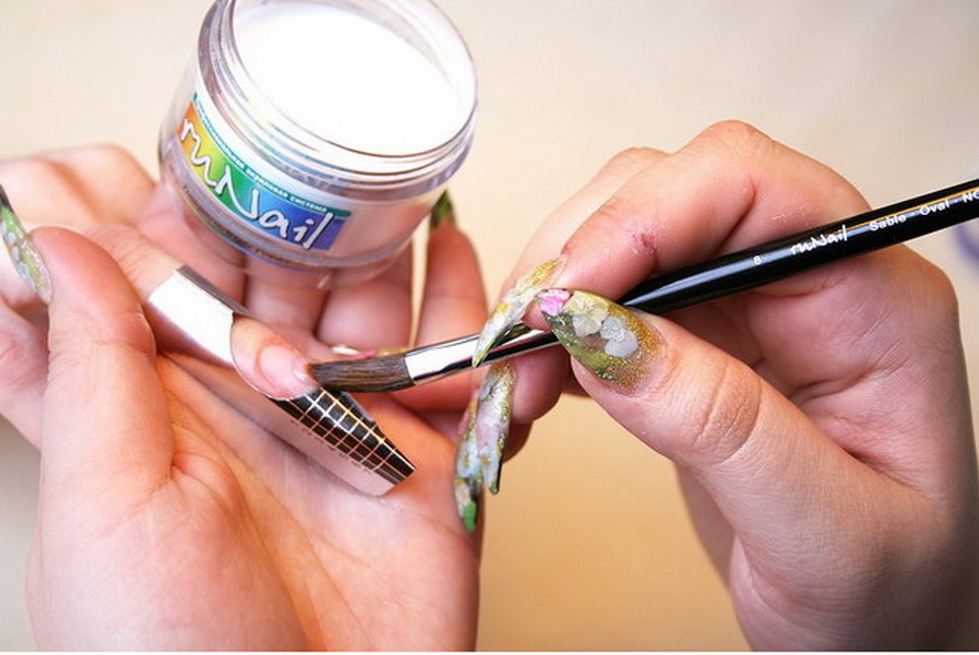 Наращивание ногтей акрилом- как самому сделать пошагово в домашних условиях| изюминки