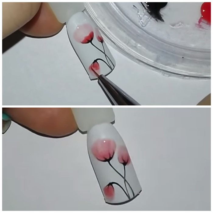 Мир насекомых: рисуем на ногтях яркую бабочку