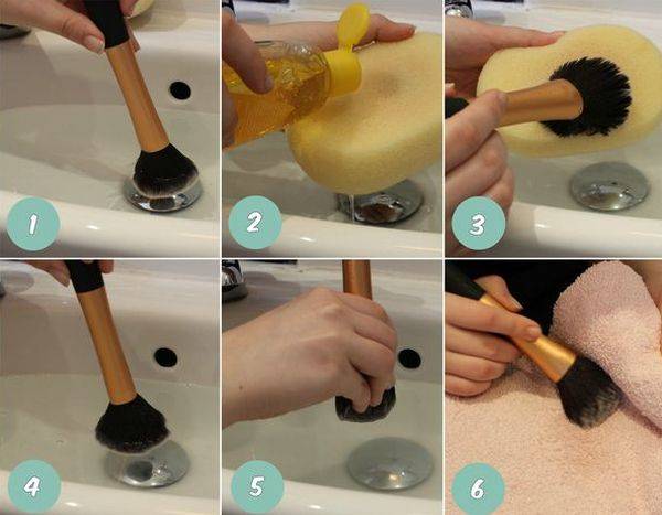 Как правильно мыть кисти для макияжа