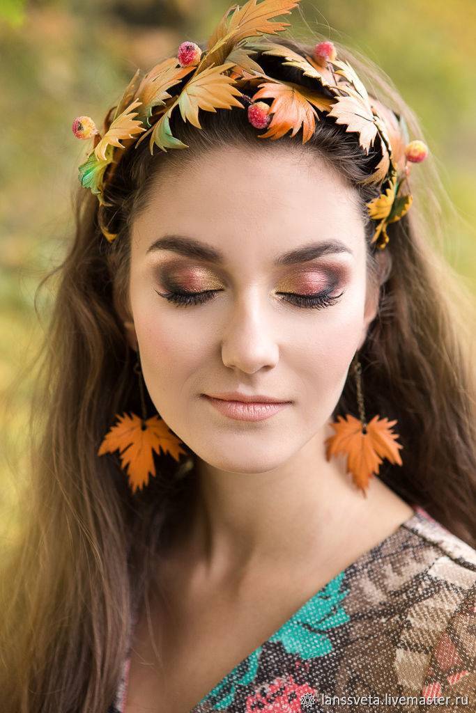 Осенний макияж: варианты для бала, фотосессии на природе