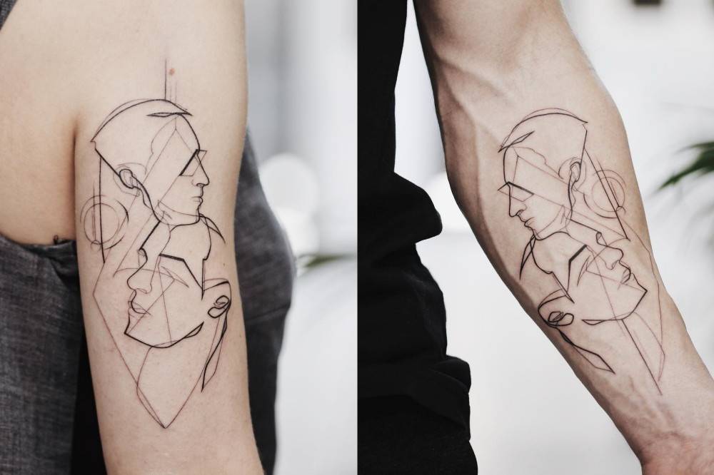 Тату лайнворк- стильные татуировки «в линию»