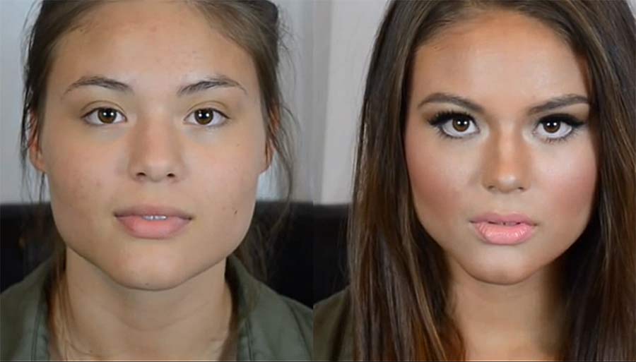 Как сделать лицо худым с помощью макияжа | glaziki.com