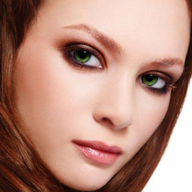 Секрет красивого макияжа для рыжих с зелеными глазами