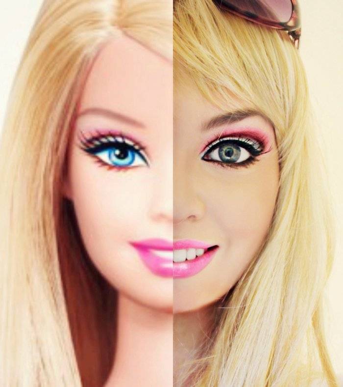Как сделать макияж куклы барби. как сделать в макияже кукольные глаза: особенности «кукольного стиля. макияж для кукол и блашинг тела