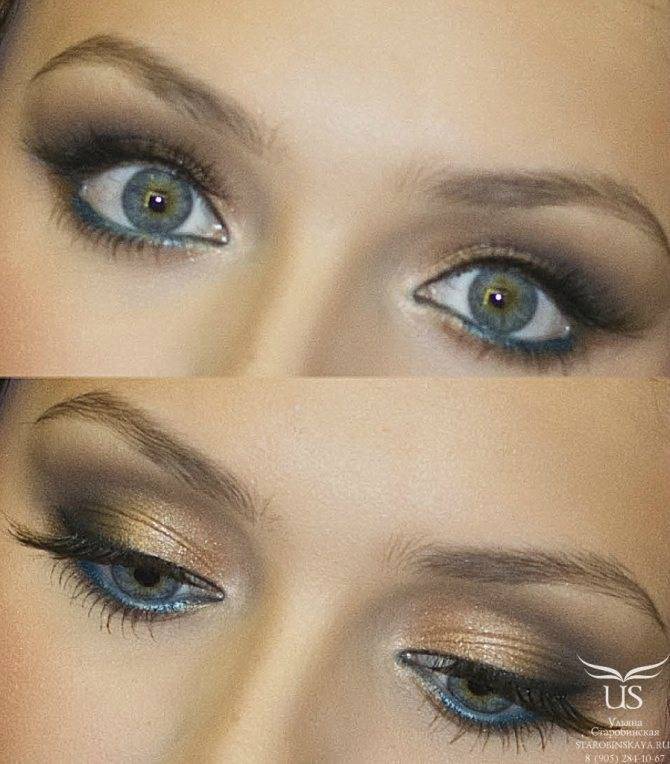 Потрясающий макияж для голубых глаз (50 фото) — рекомендации визажистов