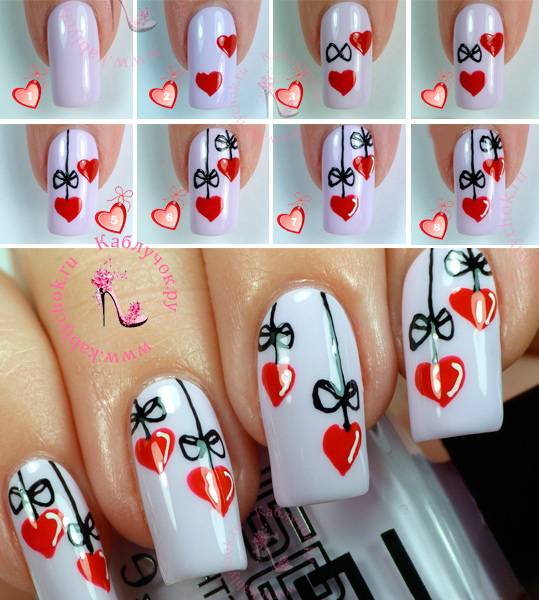 Дизайн ногтей с сердечками 2022 фото романтичные идеи - модный журнал