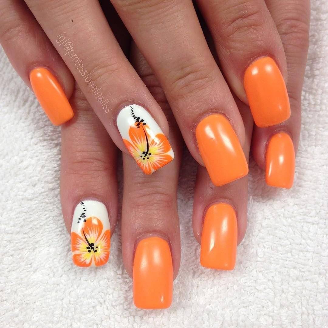 Дизайн ногтей «оранжевые пузырьки» — стильный летний маникюр!