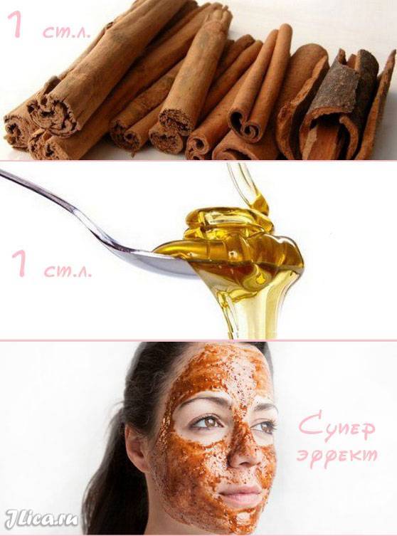 Маска с медом и корицей для лица: рецепт и правила применения