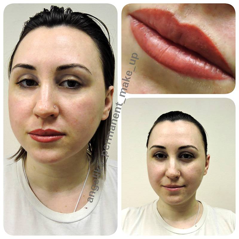 Перманентный макияж губ — виды, фото до и после