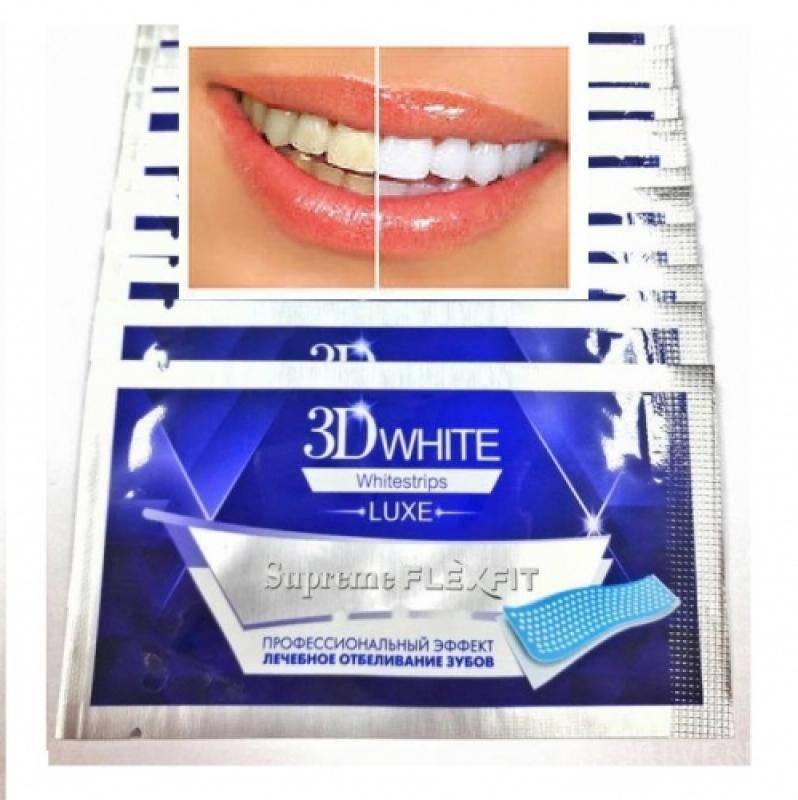 Полоски для отбеливания зубов crest 3d white