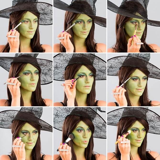 Как сделать красивый или страшный макияж для девушек на хэллоуин
