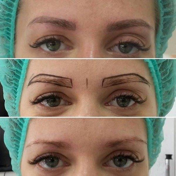 Основные техники татуажа бровей
