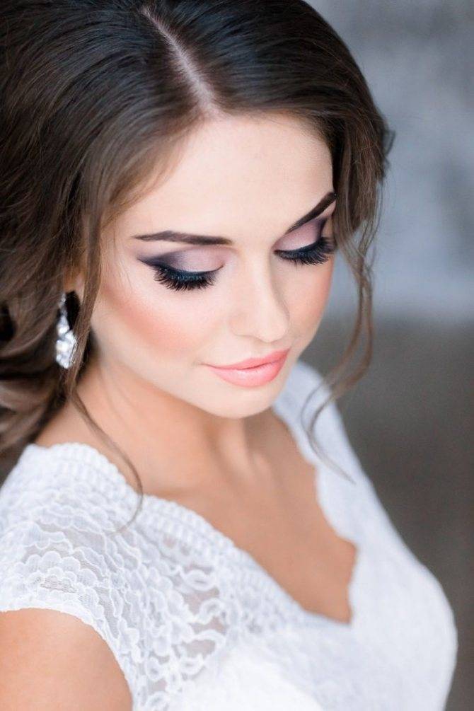 Свадебный макияж для карих глаз брюнеток: как наносить, фото и видео