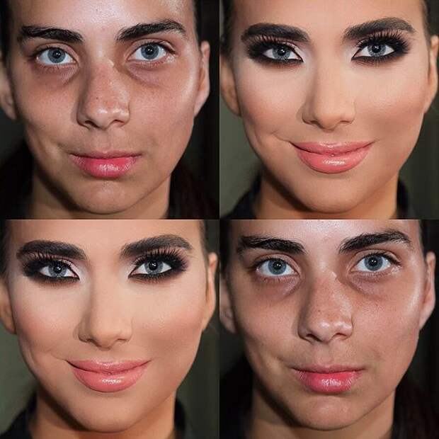 Поэтапный макияж лица (50 фото)