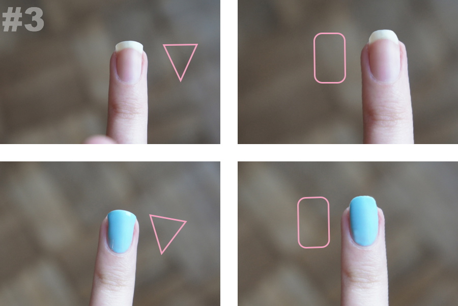 Как сделать квадратную форму ногтей в домашних условиях пошагово