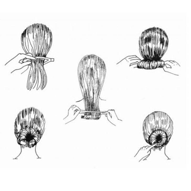 Валик для волос: как пользоваться, как сделать прическу и валик своими руками (видео)