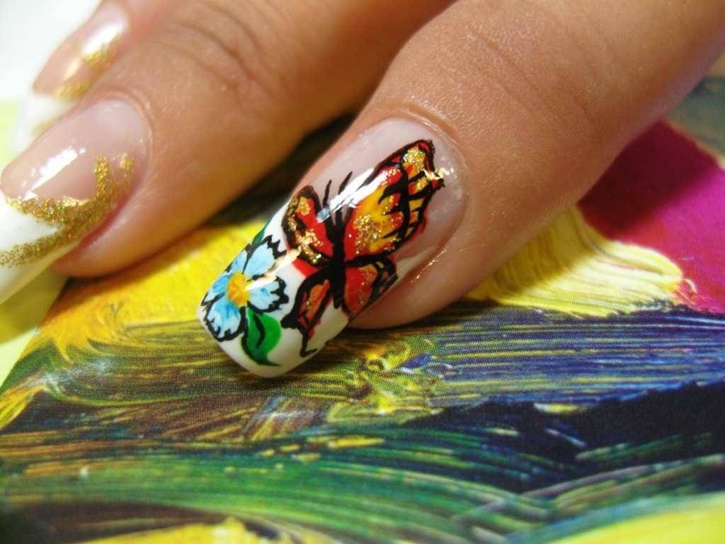 Популярные технологии росписи ногтей акриловыми красками