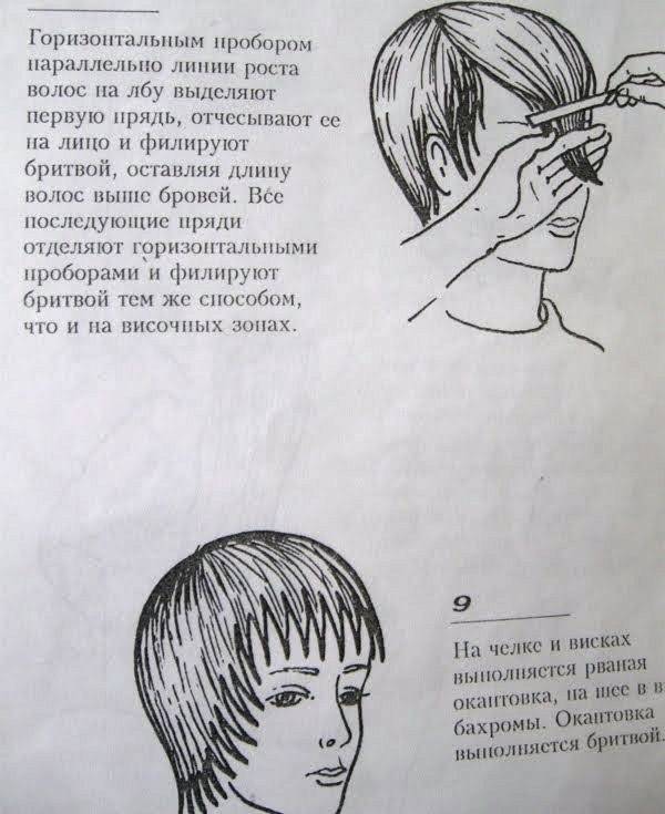 Как правильно подстричь макушку на длинных волосах схема