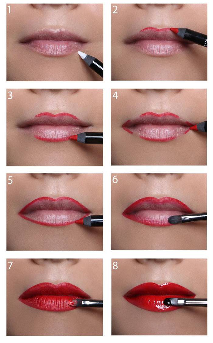 Увеличение губ с помощью макияжа: хитрости и правильные советы