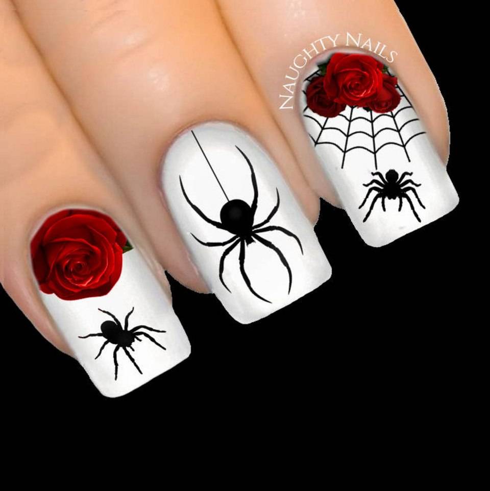 Дизайн ногтей паутинка и паук на красном тле делаем самостоятельно | красивые ногти - дополнение твоего образа