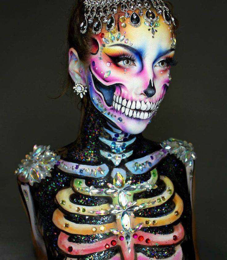 Какой макияж сделать на хэллоуин, топ-20 популярных образов