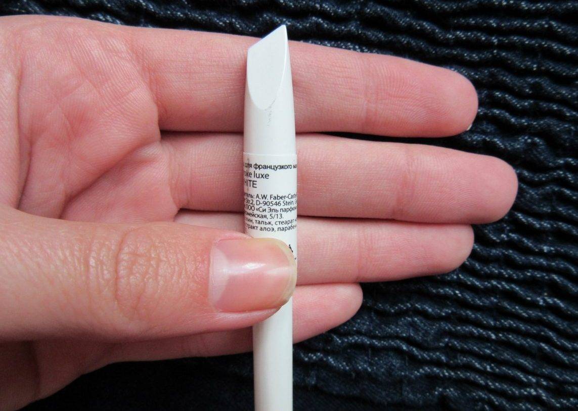 Как пользоваться белым карандашом для дизайна ногтей?