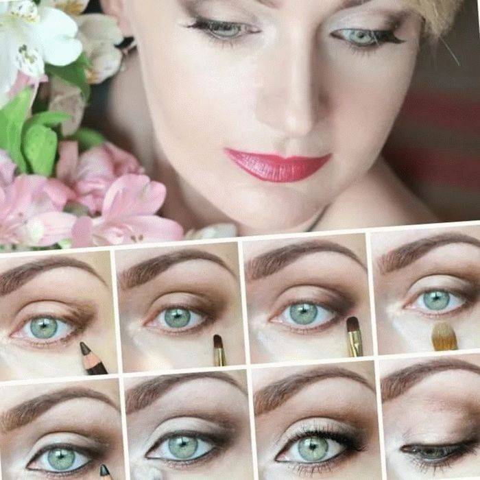 В коричневых тонах: какой макияж подходит женщинам 50+ с зелеными глазами