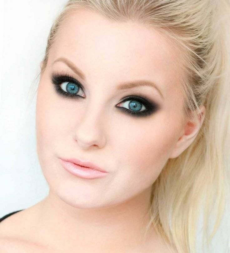 Дневной и вечерний макияж для блондинок с голубыми глазами: пошаговая инструкция с фото
