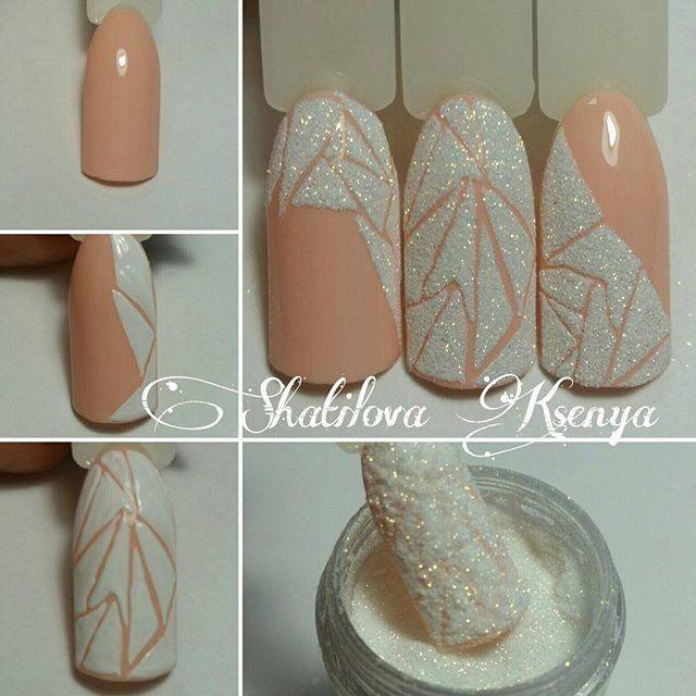 Дизайн ногтей «бархатный песок» на натуральных и наращенных ногтях