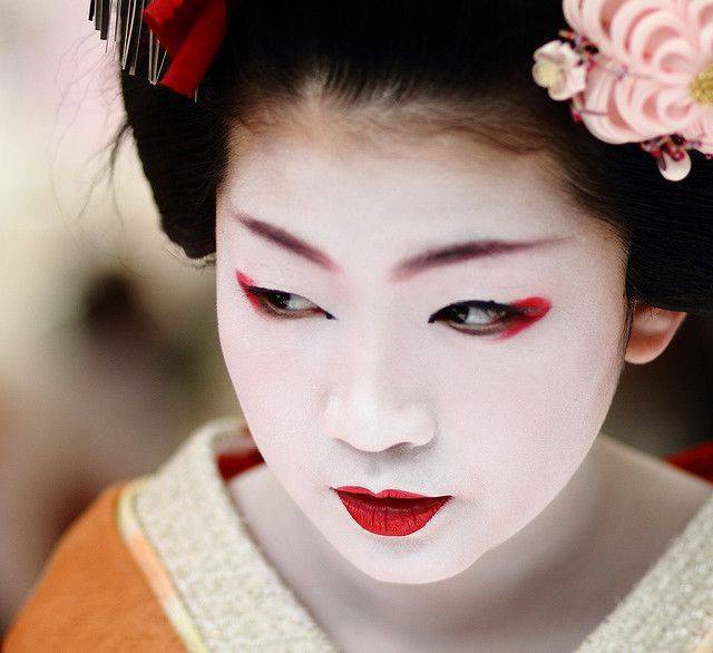 Японский макияж глаз, губ: поэтапно с фото и видео