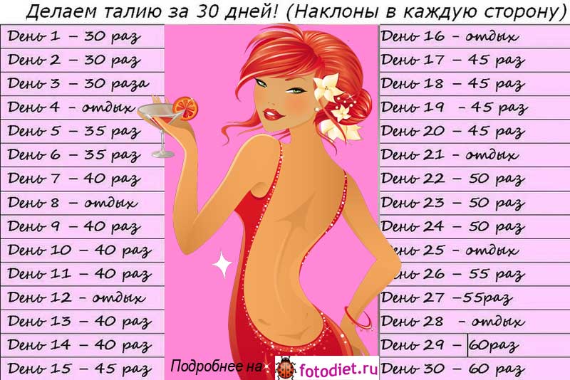 Идеальная фигура за месяц в домашних упражнениях: упражнения и здоровое питание