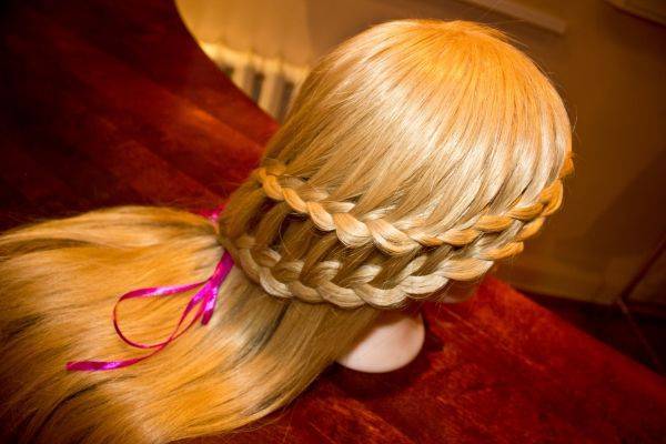 Романтичная французская коса! учимся французскому плетению!