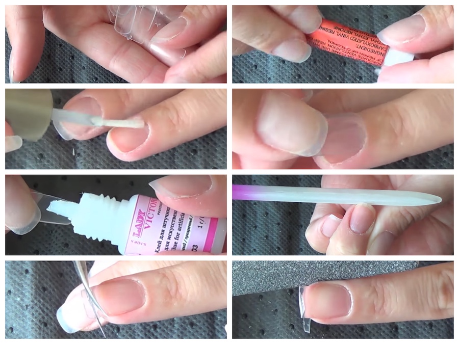 Методика снятия накладных ногтей