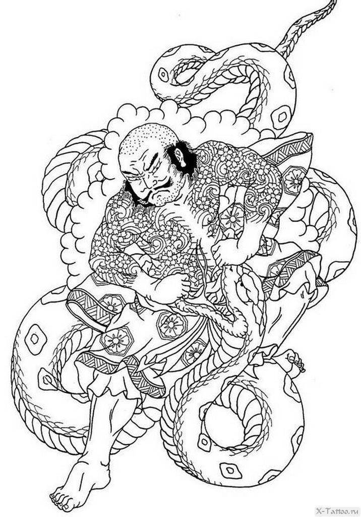 Японские маски демонов. значение тату, эскизы, фото