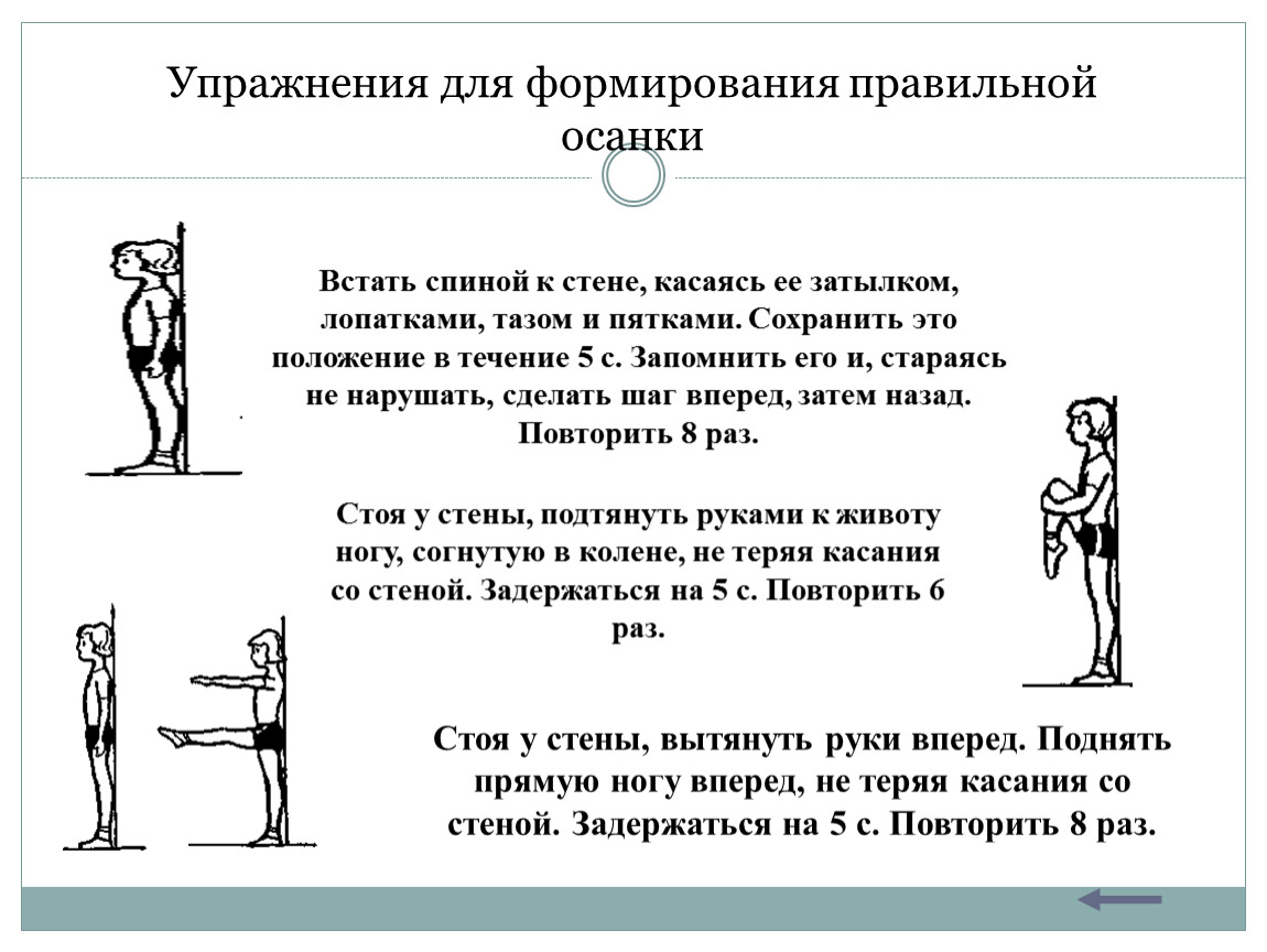 Формирование правильной осанки. Упражнения для формирования правильной осанки на спине. 5 Упражнений для формирования правильной осанки. Упражнения при нарушении осанки у детей школьного возраста. Комплекс упражнений для формирования осанки у детей.