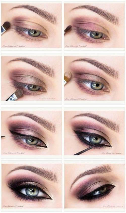Красивый повседневный макияж для зеленых глаз: инструкция с фото