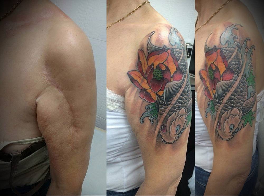 Перебитые татуировки до и после фото