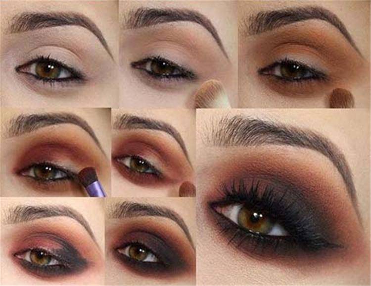 Как сделать макияж, используя коричневые тени
