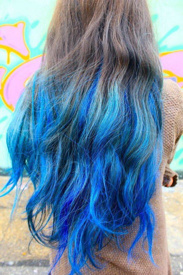 Креативное окрашивание волос dip dye- добавь цвета кончикам!