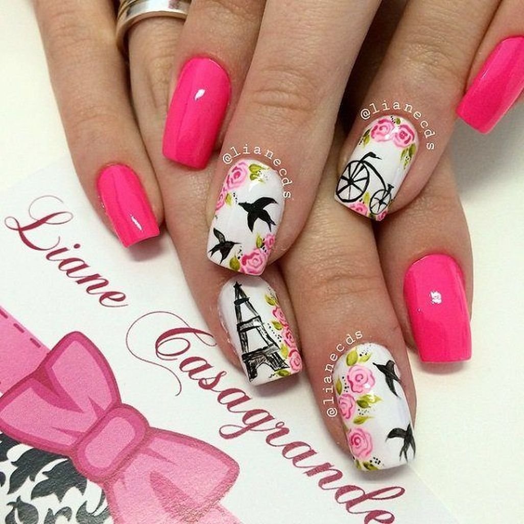 Выбираем красивые рисунки на розовых ногтях: примеры дизайна | красивые ногти - дополнение твоего образа