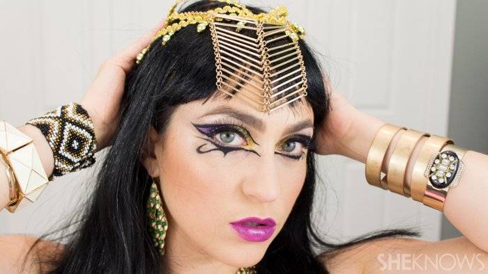 Египетский макияж глаз и губ: пошаговая фото инструкция макияжа египетской царицы