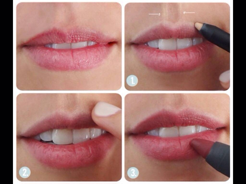 Как визуально увеличить губы