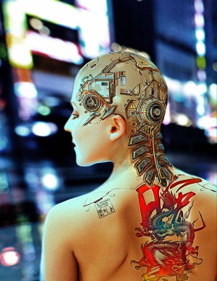 Киберпанк тату эскизы на бумаге. тату киберпанк – изображения «из будущего