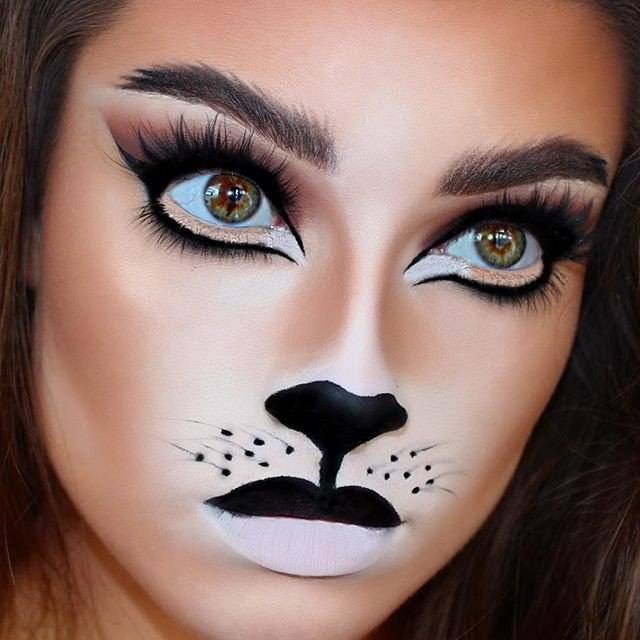 Макияж кошки на хэллоуин, создаем lady cat make-up