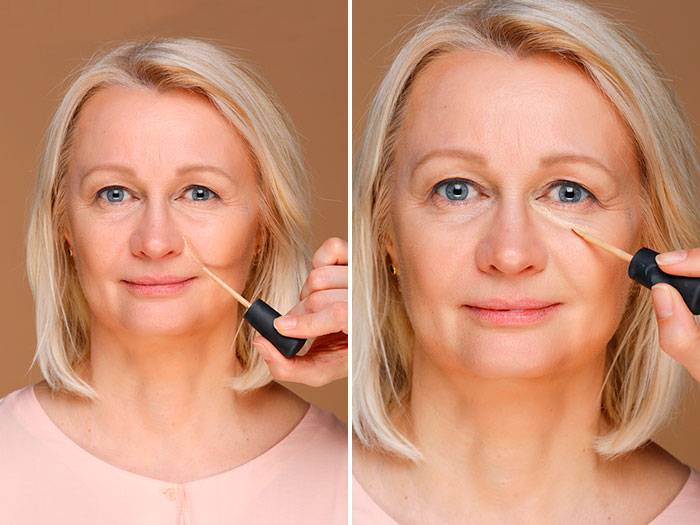 Макияж после 55-60 лет в домашних условиях